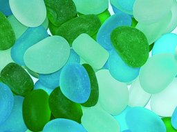 Sea Glass Pebble Ocean Mix